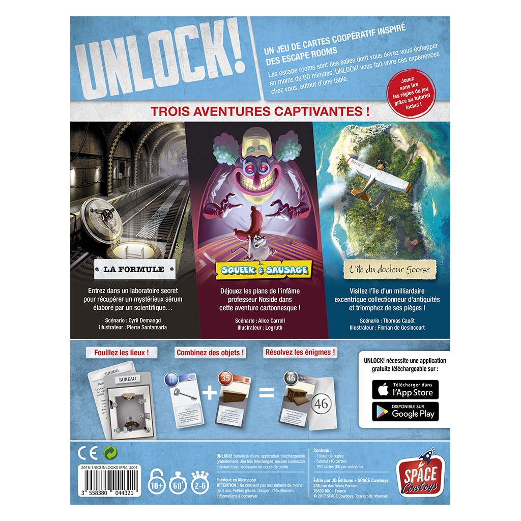 Acheter Unlock ! Escape Adventures - GOZU ZONE - Jeux et Accessoires
