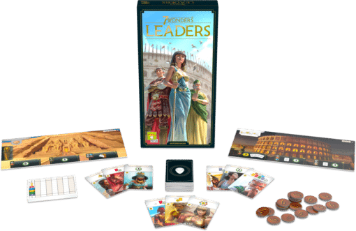 matériel de l'extension leaders pour 7 wonders