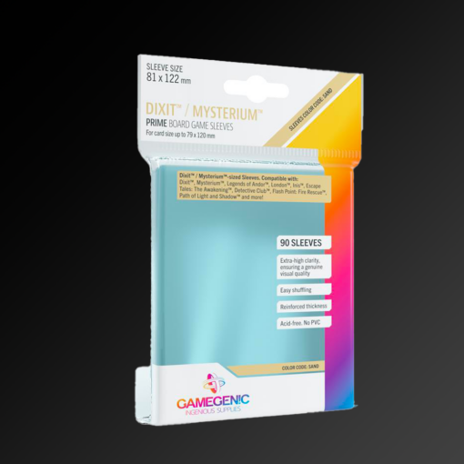 Pochettes – GAMEGENIC – PRIME SAND – 90 DIXIT/MYSTERIUM Sleeves – 81 x 122 mm